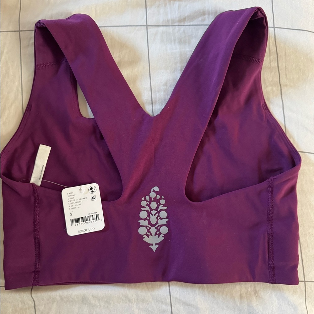 Free People Movement Sports Bra NWT | Deep Mulberry | Size S